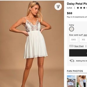 Lulus white mini dress